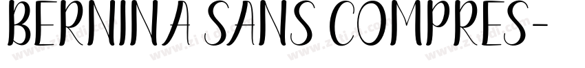 BERNINA SANS COMPRES字体转换